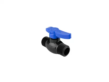 PP Connecting Double Side Male Valve With Plastic Ball Special Design